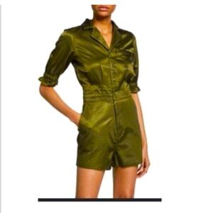 J Brand for Neiman Marcus Green Romper